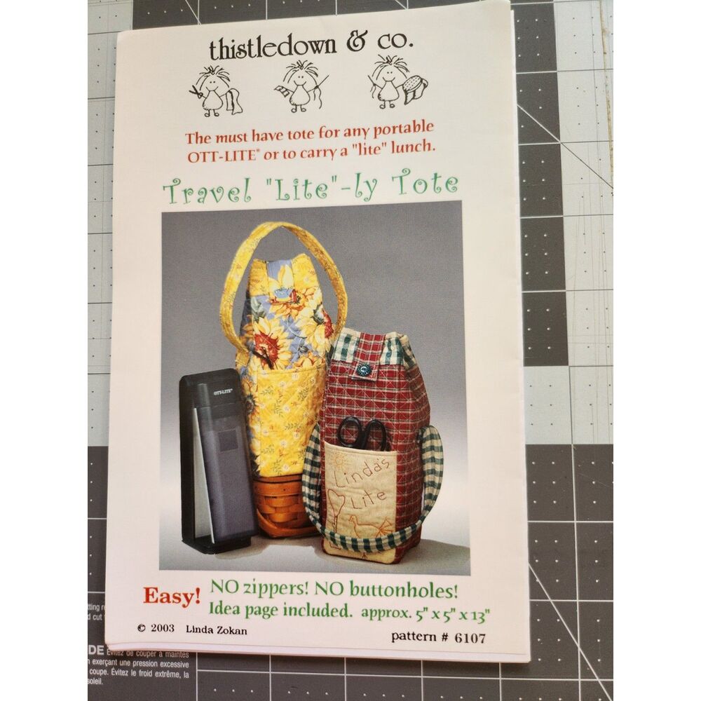 Travel "Lite"-ly Tote sewing pattern B11